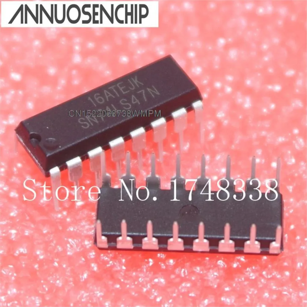 50PCS New and Original 74LS47 SN74LS47 HD74LS47P DIP-16 SN74LS47N