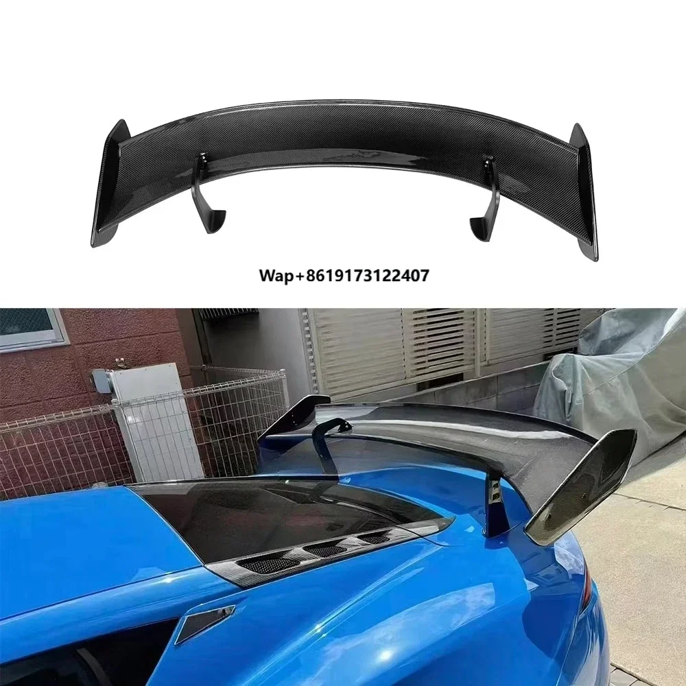 GT Style Dry Carbon Fiber  Rear Wing Spoiler Exterior Trim for 2021+ Lotus  Fit Model Rear Trunk Wing