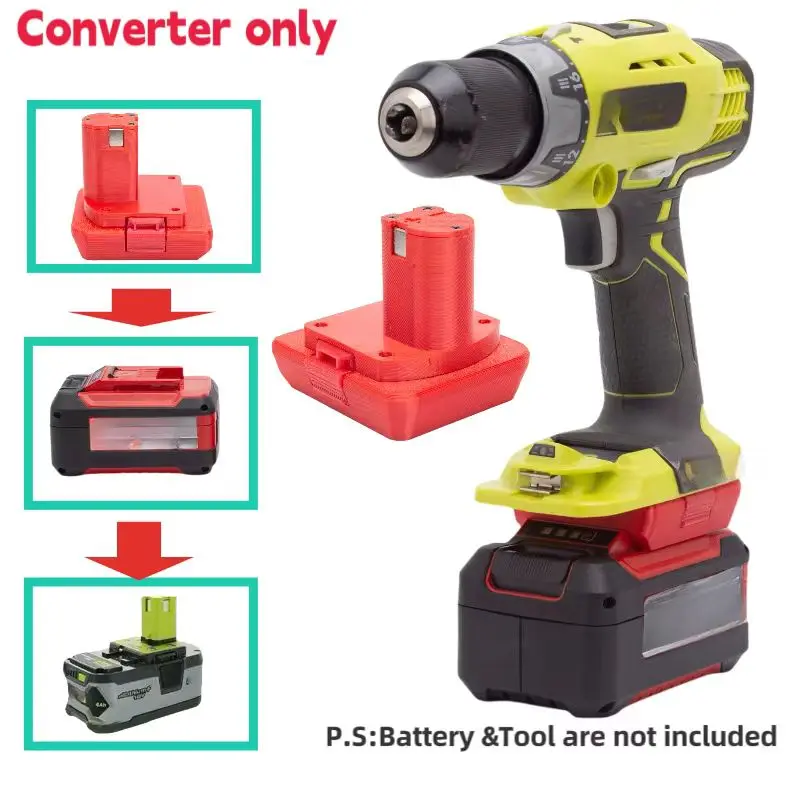 Imagem -03 - Adaptador Conversor de Baterias para Einhell Ozito Power X-change 18v Bateria para Ferramenta de Perfuração Ryobi Apenas Adaptador