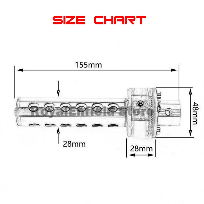 Universal 48MM Silencer For Motorcycle Exhaust Muffler Silencer Noise Sound Adjustable Plug Muffler DB Killer