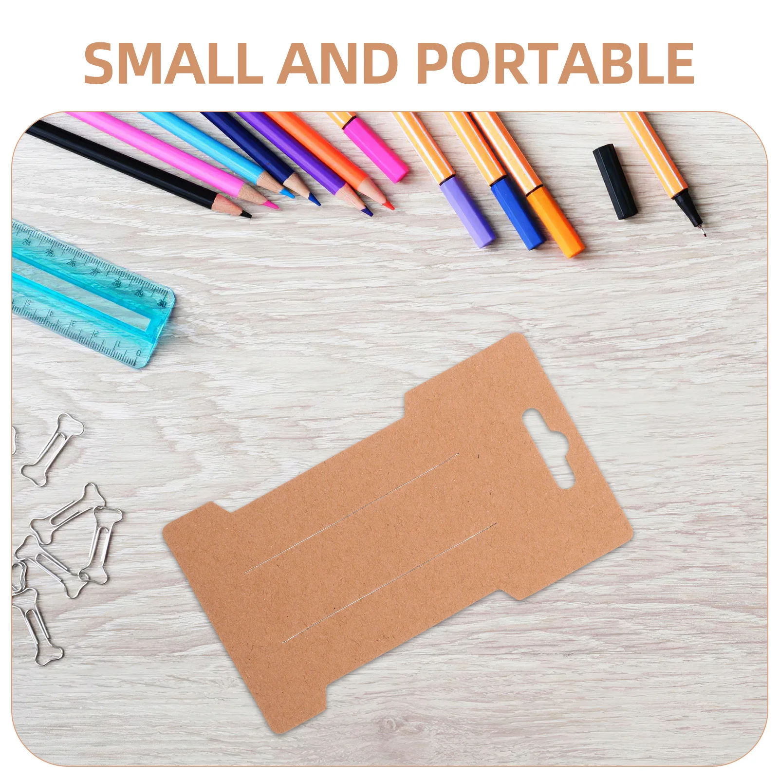 100 قطعة كرافت ورقة مشبك شعر بطاقات عرض حامل ل الانحناء المشابك دبوس الشعر المنظم المحمولة ملحق التعبئة والتغليف بطاقة