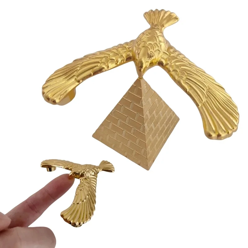 Balanced Eagle Pyramid Model Suspended Anti Gravity Bird Car Living Room Desktop Wine Cabinet Metal Jewelry Decorative Ornament