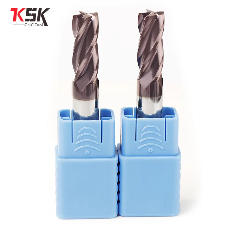 CNC Carbide รอบจมูก Mills 4ขลุ่ย1R0.1 2R0.1 12R3ทังสเตนเครื่องตัดเครื่องมือ CNC Router Bits HRC60 mill