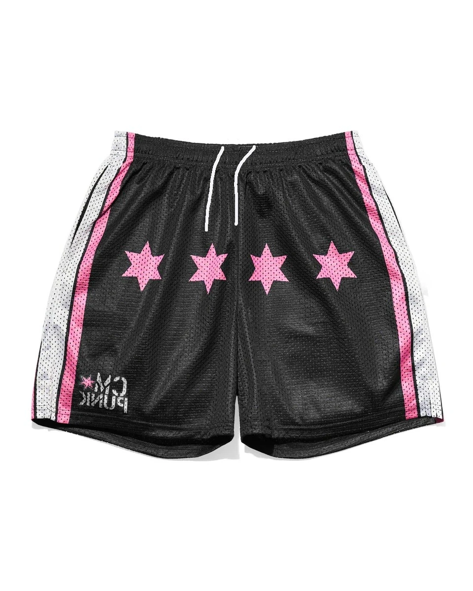 

Fashion Comfortable Shorts Men's Running Sport Gym Fitness Breathable Training Male Quick Dry Beach Pants Street Hip Hop Sports