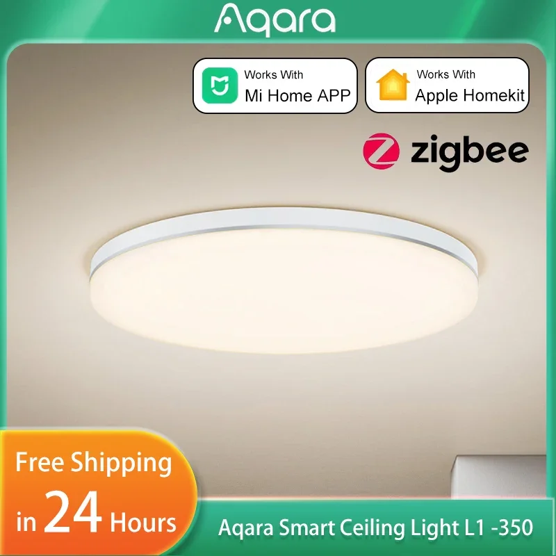 

Aqara Smart Ceiling Light L1 -350 Zigbee 3.0 Color Temperature Bedroom Led Lamp Light Work With Mijia Home APP Homek