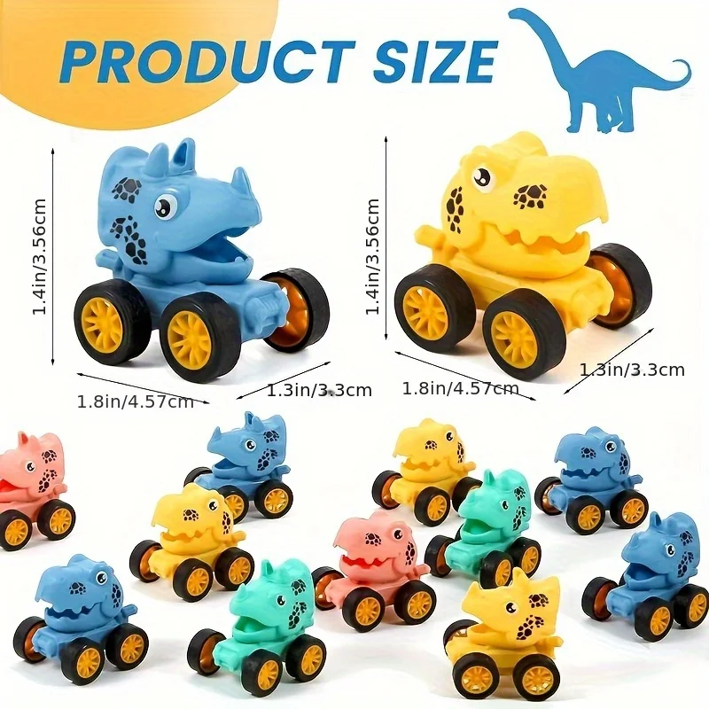 5/10/15/20 Stück Mini Zurückziehen Dinosaurier Autos Spielzeug Kinder Geburtstag Partybevorzugung Valentinstag Goodie Bag Stuffers Schule Klassenzimmer Preis – Detail 3