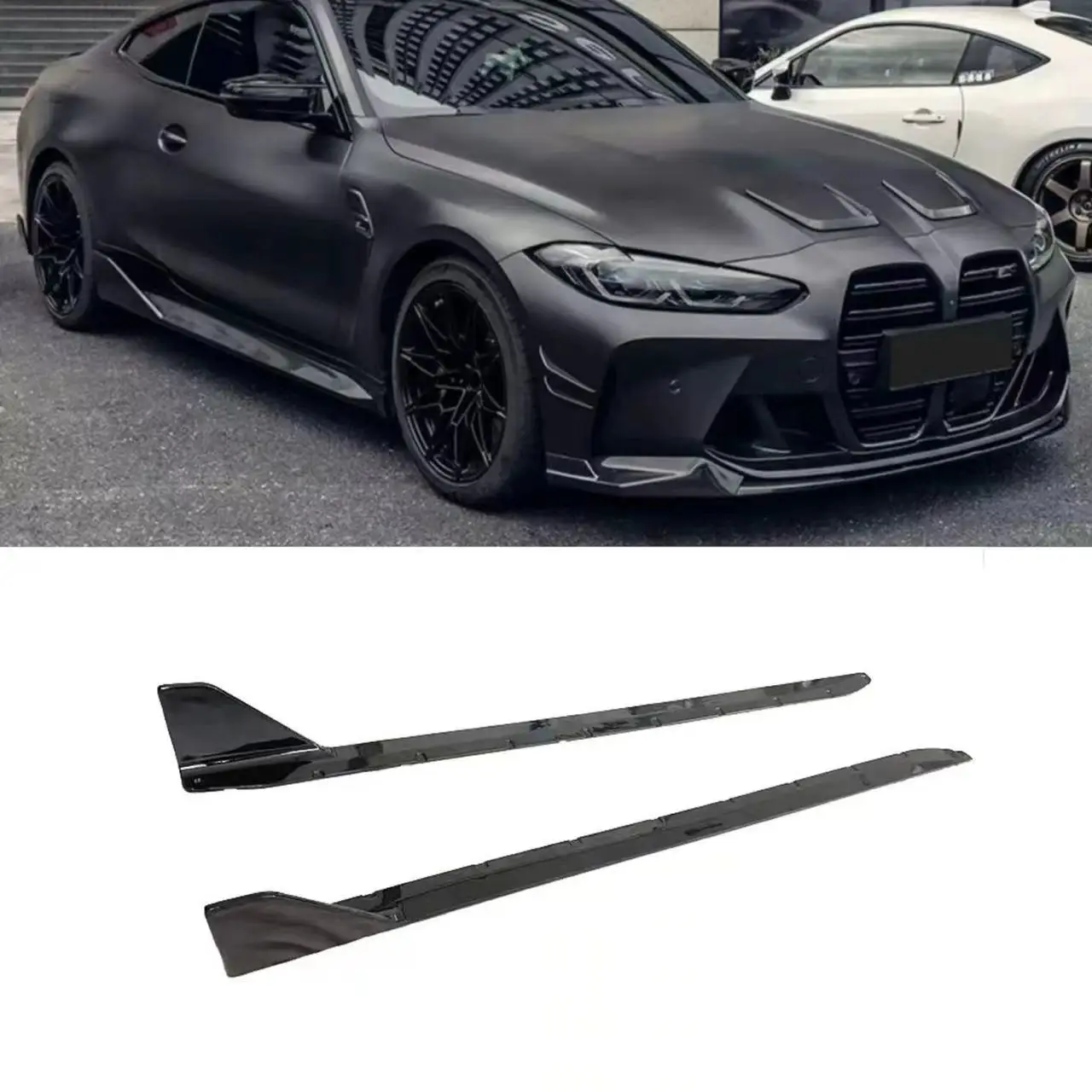 Suitable for 20-24 models M3 M4 G80 G82 MP side skirts with non removable hemline