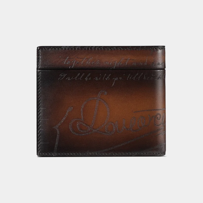 DIMY 2026 new leather vegetable tanned cowhide men's card bag short leather change small bag gift