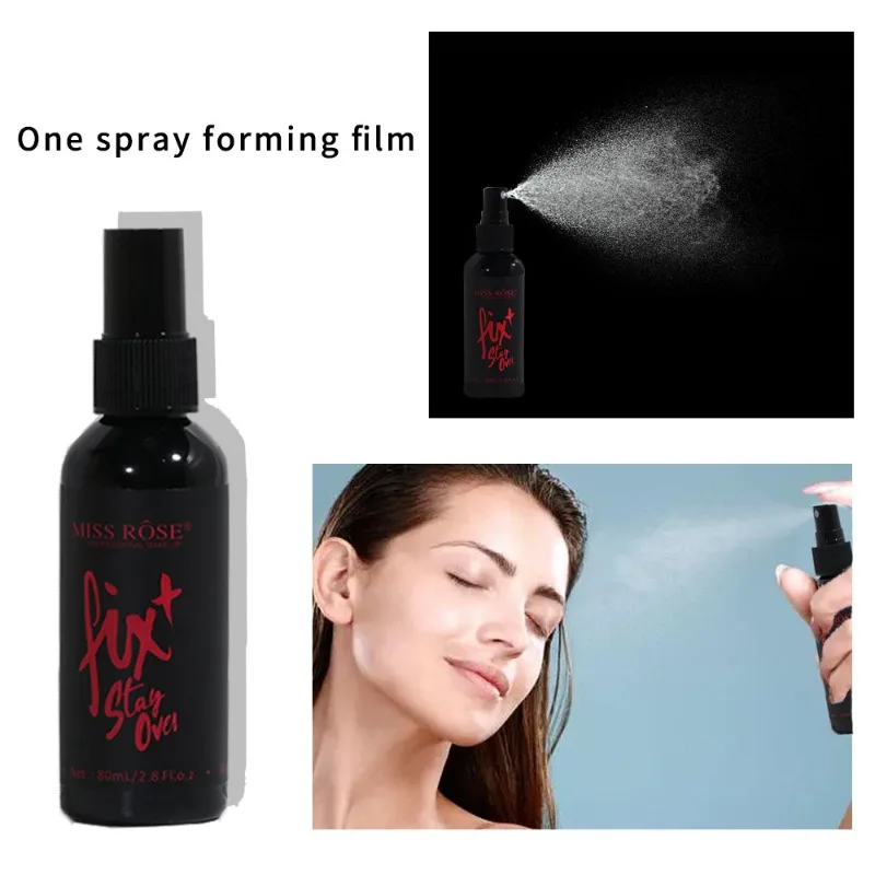 Make-up Fixer Spray Film Forming Fast Durable Waterproof Sweat Proof Moisturizing Matte Makeup Effect