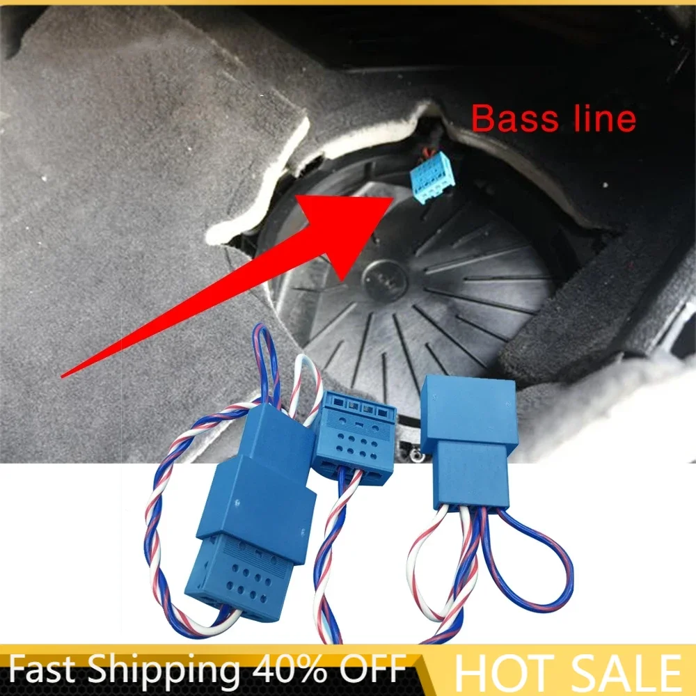 Car subwoofer Wiring fit for BMW F10 F30 F02 F25 G01 G30 E90 E60 speaker adapter horn harness bass low range line cable wires