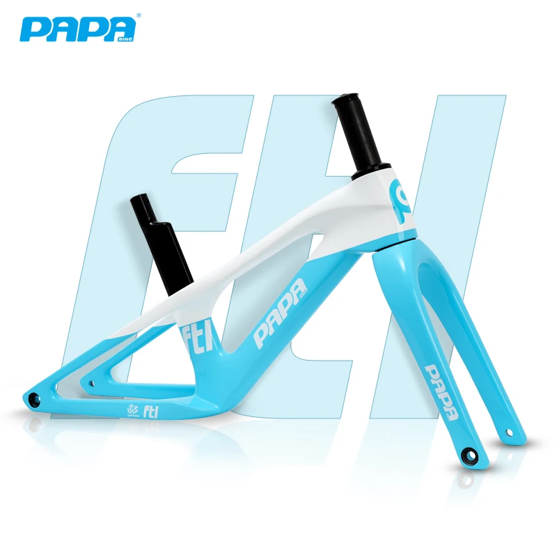 Papabike FTL Carbon Frame Ultralight Double Triangle Carbon Fiber Frame Runbike Balance Scooter New Fashion Modified Part