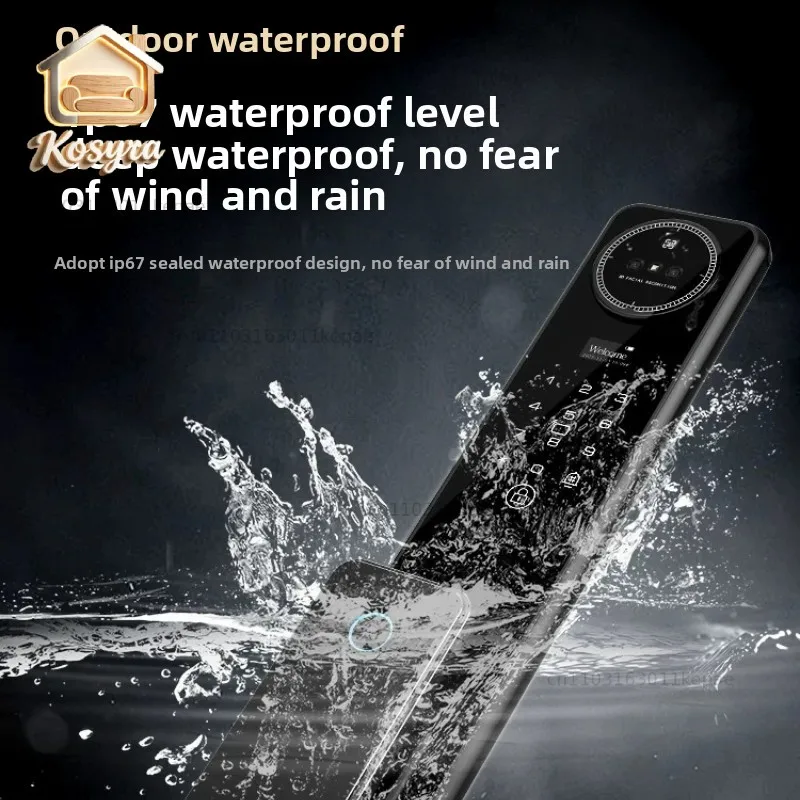 Face Automatic Smart Lock, Dual-camera Fingerprint Lock, Graffiti Electronic Lock,Waterproof Smart