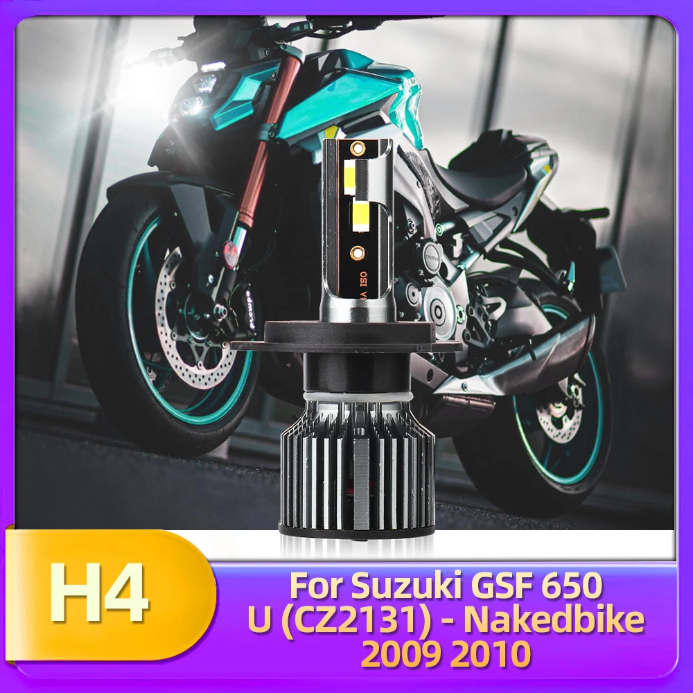 Motorcycles 50W/Bulb LED Headlight White 7500LM CSP Lamp 12V Luces For Suzuki GSF 650 U (CZ2131) - Nakedbike 2009 2010 Replace