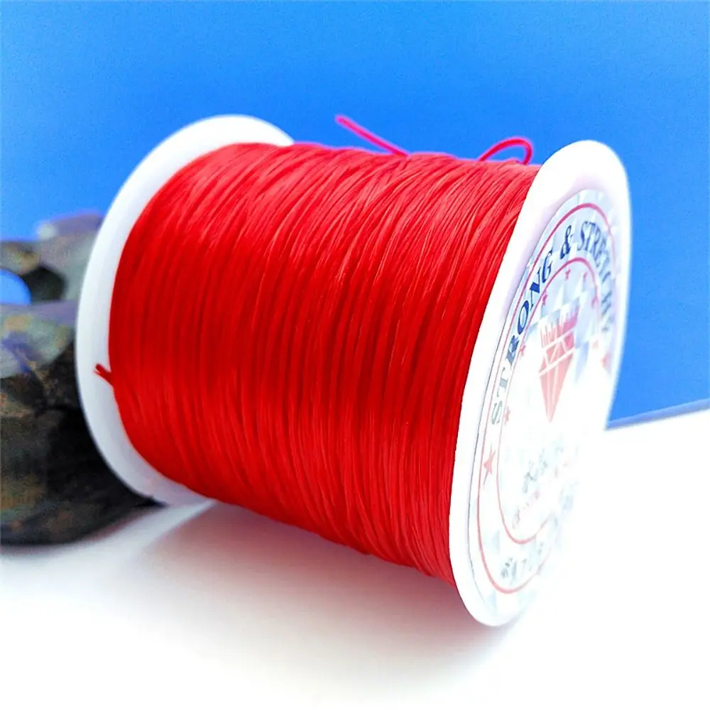 1Rolls DIY Jewelry Stretch Elastic Cord Beading String Colorful Cord Thread Nylon 10Meters 0.6mm String Line Bracelets Necklace