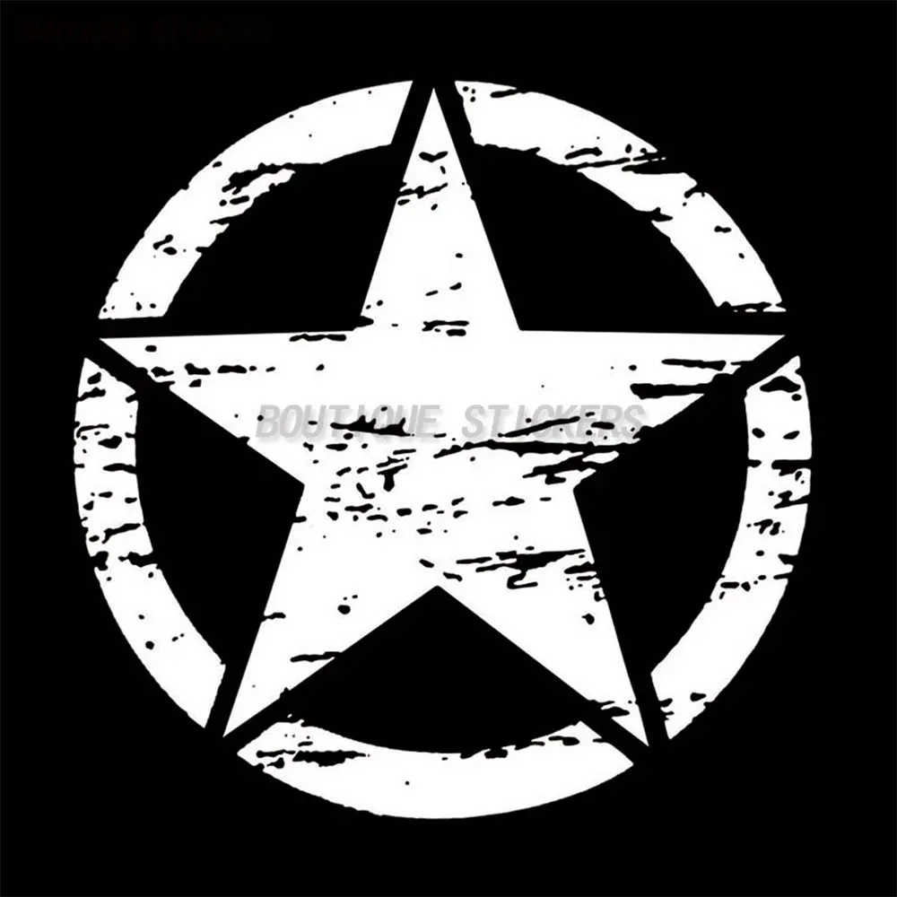 High quality car sticker Military army star shield off-road vehicle sticker Waterproof PVC sticker Car exterior accessories