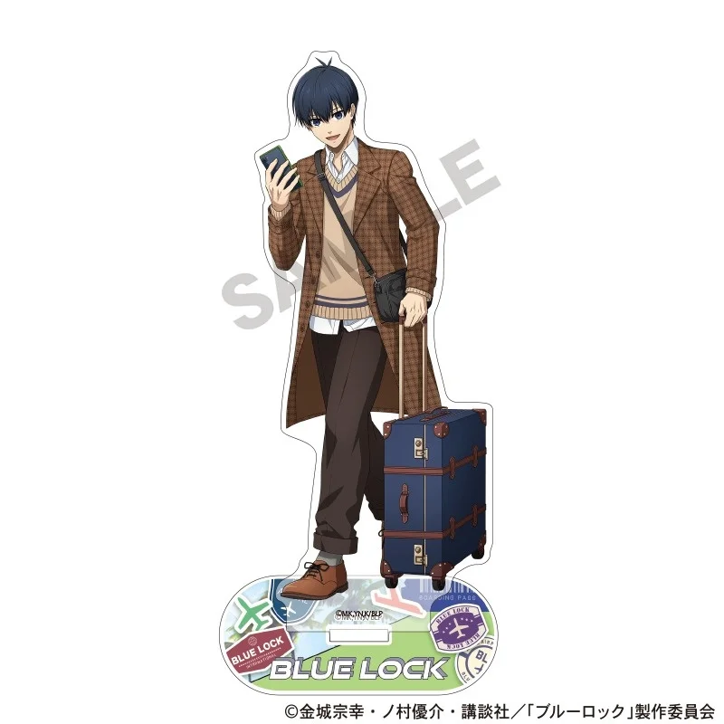 شعبية الأزرق قفل Isagi Yoichi Chigiri Hyoma أنيمي الدائمة تسجيل لافتة الاكريليك تزيين تأثيري هدية