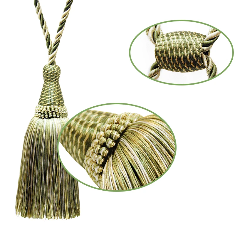 1Pc Tassel Curtain Tieback Home Decoration Gold Curtain Holder Hold Back Hanging Ball Tassels for Living room Accessories