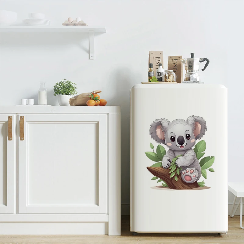 C402#Cute Koala Wall Sticker Kids Room Background Home Decoration Mural Living Room Wallpaper Funny Decal