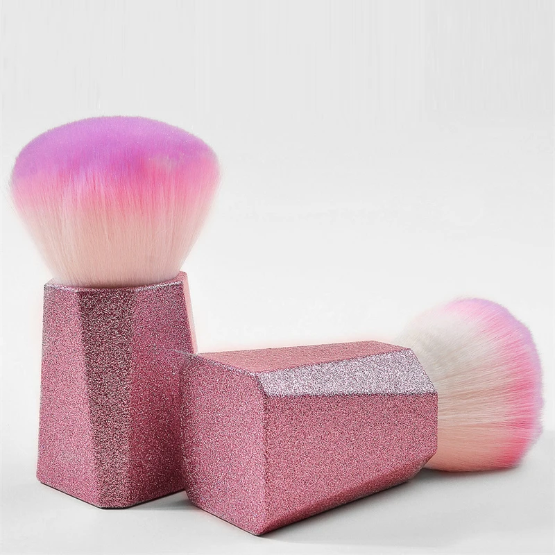 -brosse para polvos de gran tamaño, cepillo para polvos sueltos, mango de brillo, base, colorete, escultura, bronceador, herramientas cosméticas de maquillaje de belleza