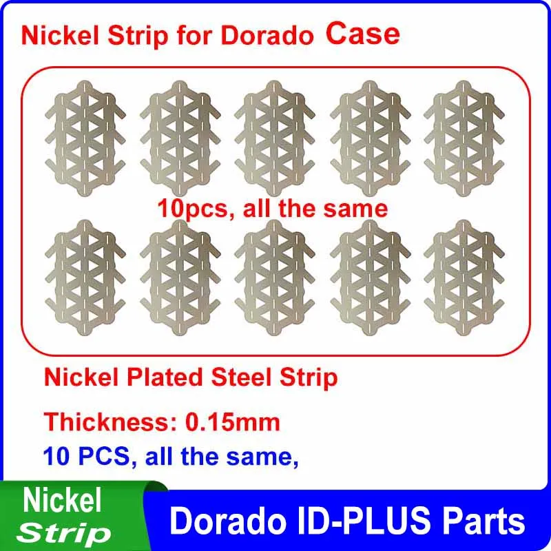 ニッケルストリップとホルダーフィット 65 個 18650 セル DIY Dorado ID-PLUS バッテリーケース部品交換用