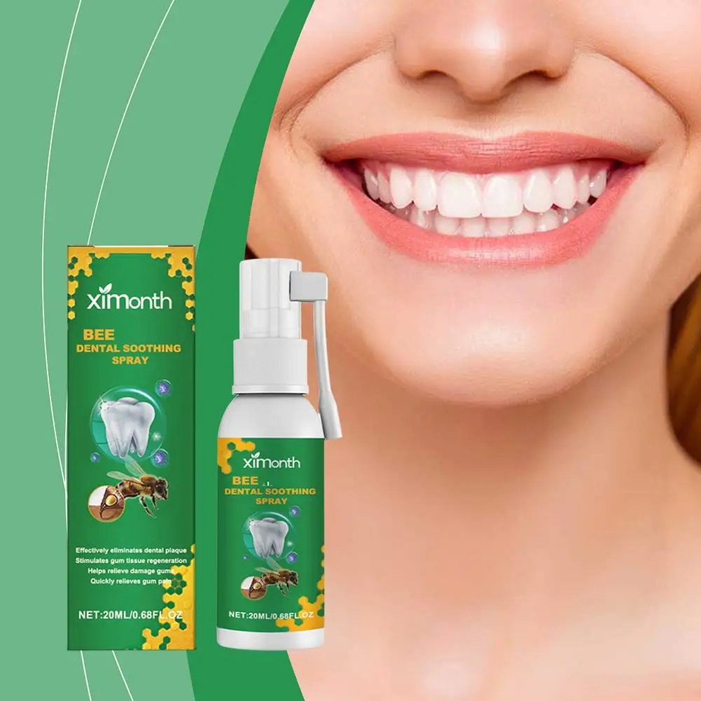 Própolis Spray para Saúde Oral, Saúde Dente Respiração Fresca, 20ml, Alívio de Manchações, Proteção Fore, Higiene dos Dentes, I2Q2