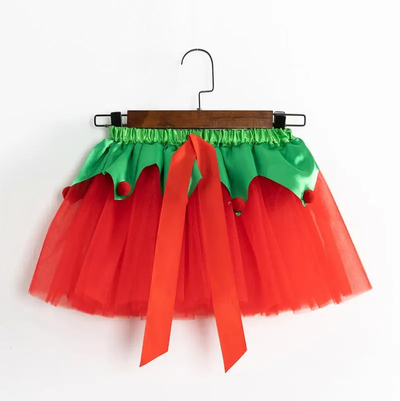 Girls Tutu Skirt Ballet Skirt With Bow Hair Barrette Layered Dress Up Skirt For Ballet Stage Show Kindergarten