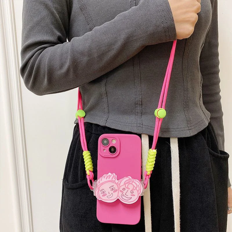 Handy-Clip-Tasche bequem verstellbar modisch sicher Mode Cross body Clip langlebige Handy-Gurt Cartoon-Clip