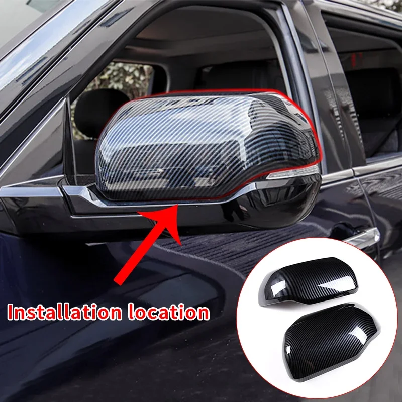 

Carbon Fiber Pattern For 22-23 Toyota Tundra Exterior Mirror Cover Decorative Frame Car Exterior Styling Decorative Accessories