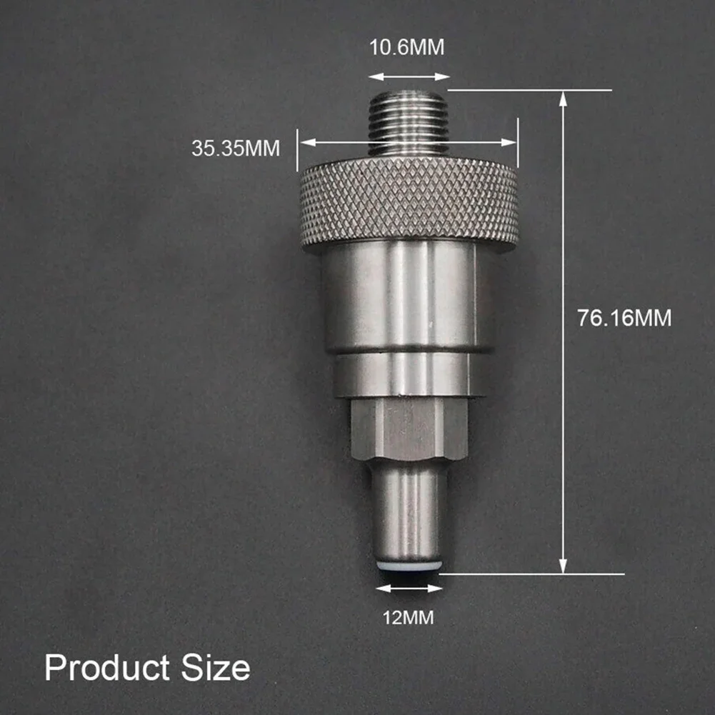 SCBA 화재 방지 SS CGA 347 키트, 1/4 MNPT 핑거 너트 및 3 피팅 하이 퀄리티 재료, 전체 액세서리 포함