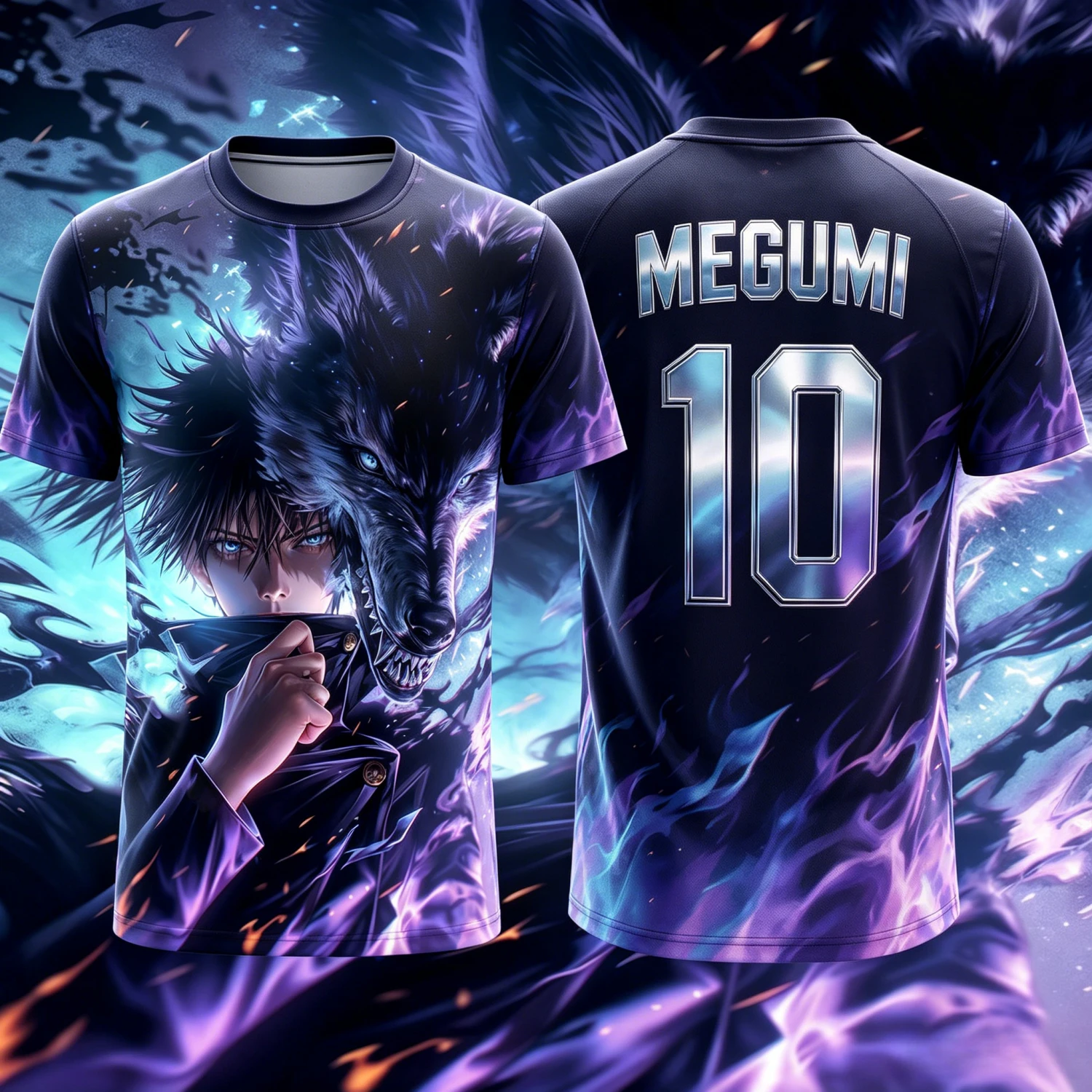 2026 Summer Jujutsu Kaisen Retro Cosplay T-shirt Men's 3D Printed Jiu Jitsu Short-sleeved Family Unisex Children's Sports Shirt