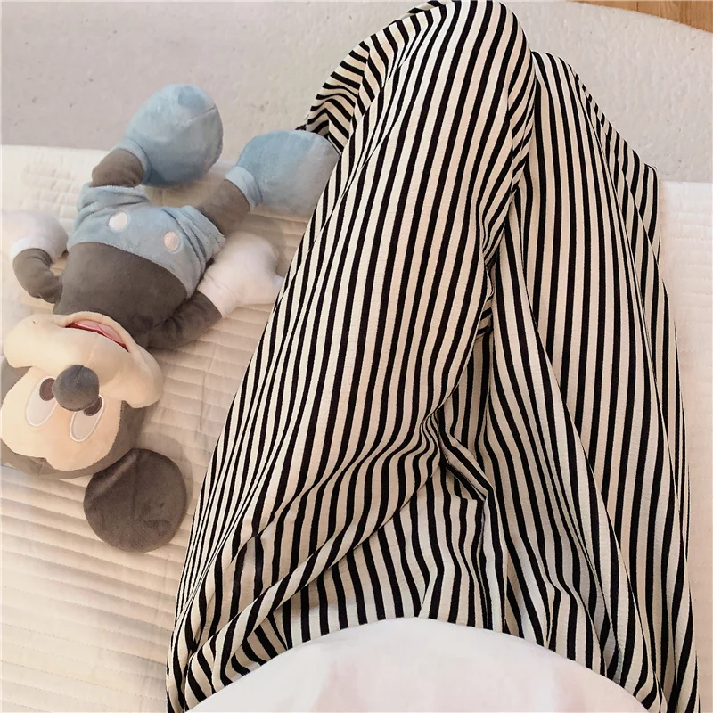 199 american retro striped trousers