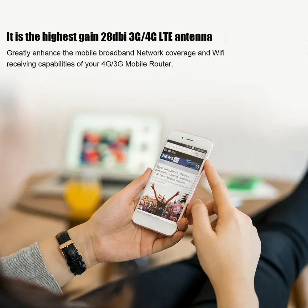 3G 4G LTE هوائي TS9 CRC9 SMA موصل 4G LTE راوتر هوائي خارجي لهواوي 3G 4G LTE راوتر مودم 2M كابل #5