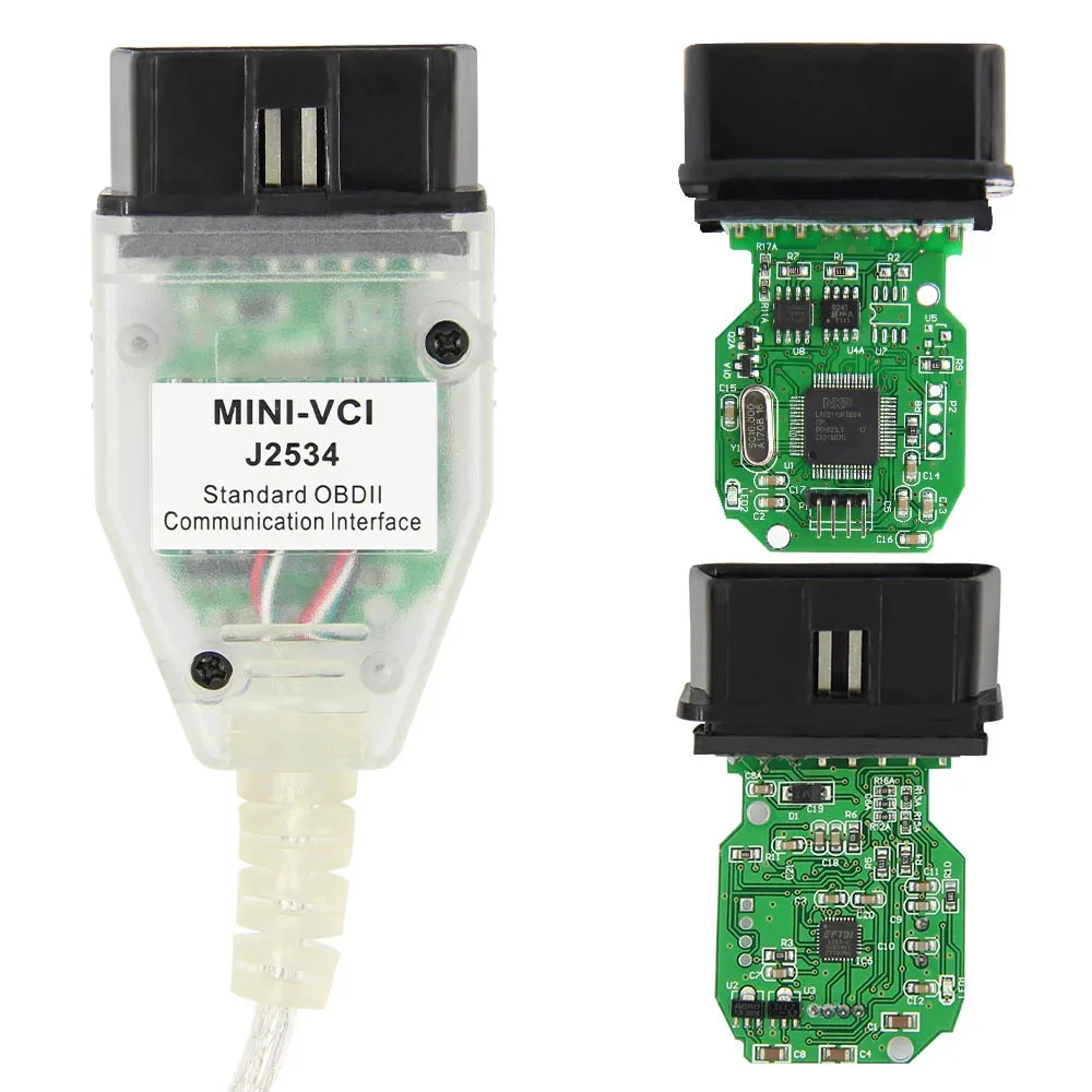 MINI VCI V18.00.008 Latest Version FTDI FT232RL RQ Chip High Performance OBD SAEJ2534 For Toyota/Lexus MINI-VCI TIS Techstream