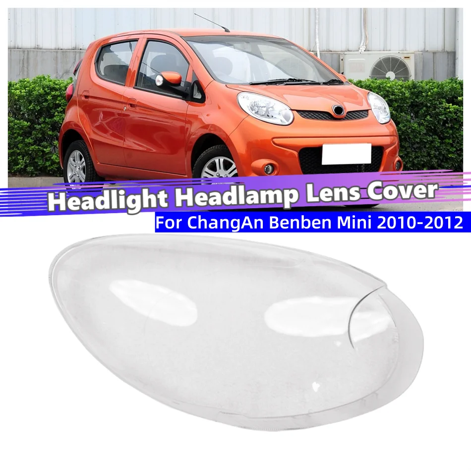 

For ChangAn Benben Mini 2010 2011 2012 Car Accessories For Cars Polycarbonate High Gloss Fully Transparent Front Lamp Lens