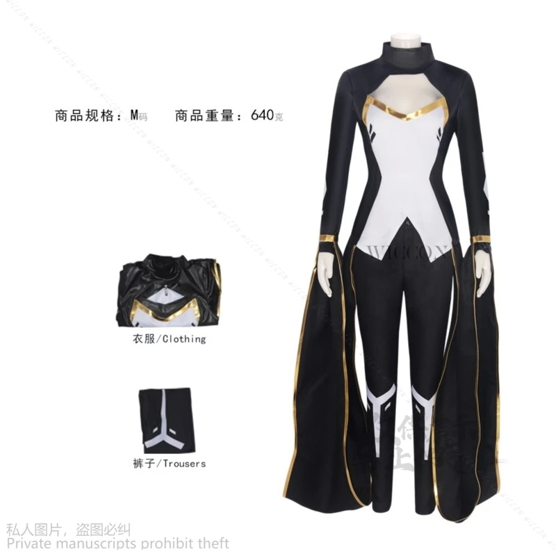 Anime Movie X Hero Cosplay Cartoon Costume Munroee Black Uniform Halloween For Women Weather Witch Suits Christmas Cape Roleplay