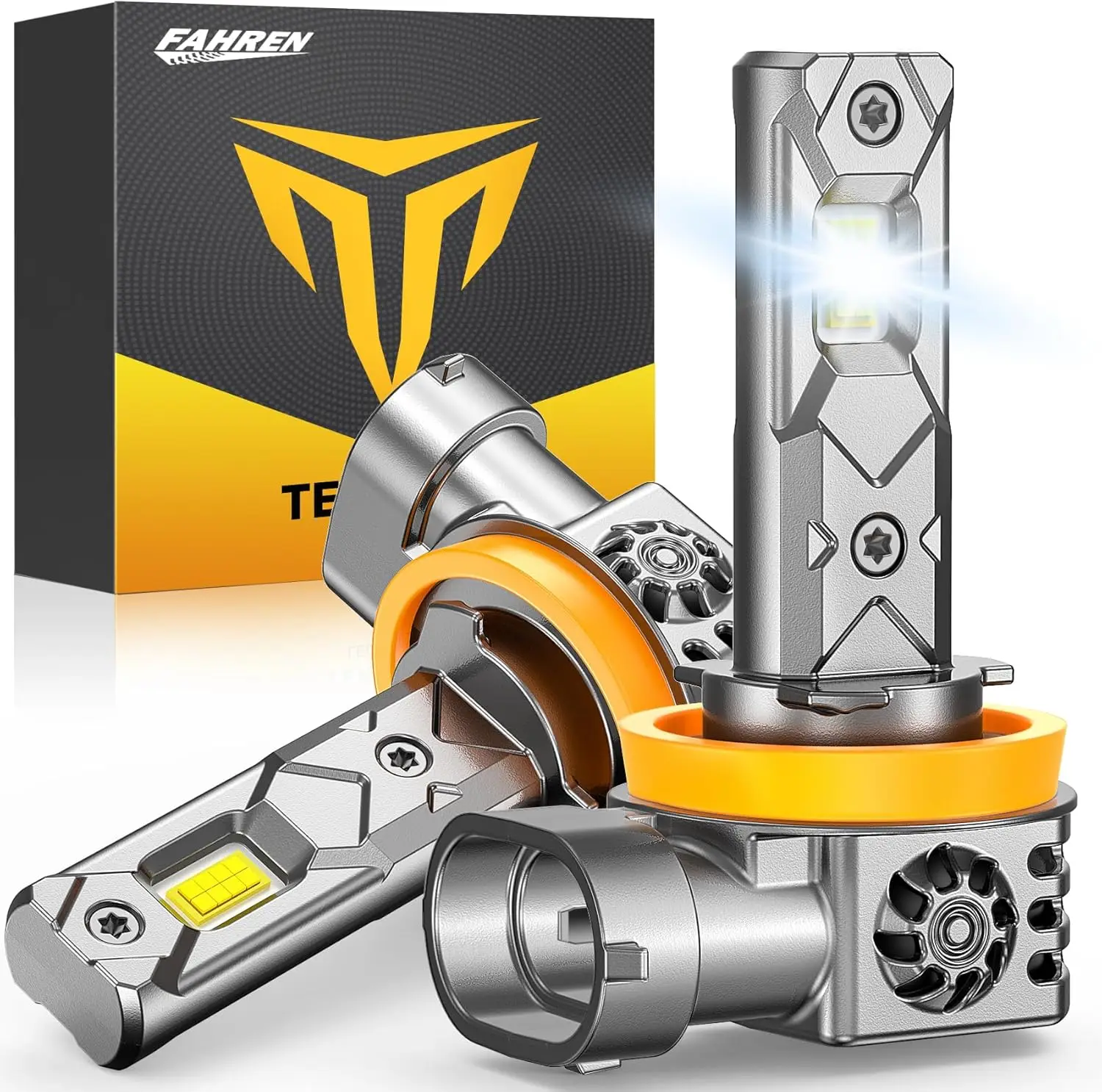 

FAHREN LED H11 Bulbs,46000LM H11 Led Bulb H9 H8 Fog Bulbs, 6500K Cool White,70000Hrs Lifespan Led Lights for Car,Pack of 2
