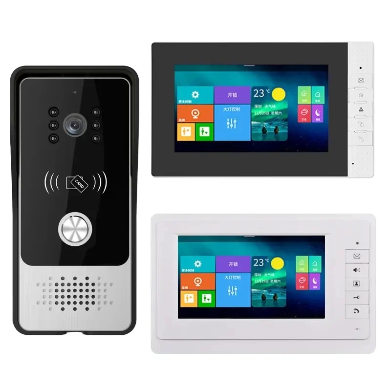 Best Selling Design Commax 4 Wire Door Intercom IP65 Waterproof Camera 7 Inch Villa Video Intercom System