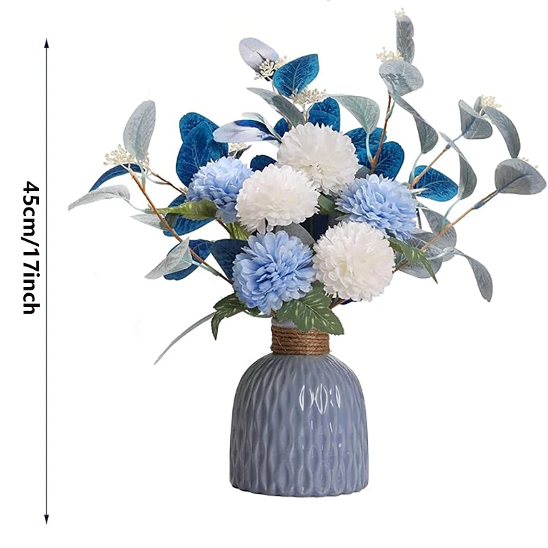 45 cm Eukalyptus Künstliche Blumen Blumenstrauß Dekoration Gefälschte Ornament Tisch Home Room Decor Garten Party Herbst Brautstrauß – Detail 2