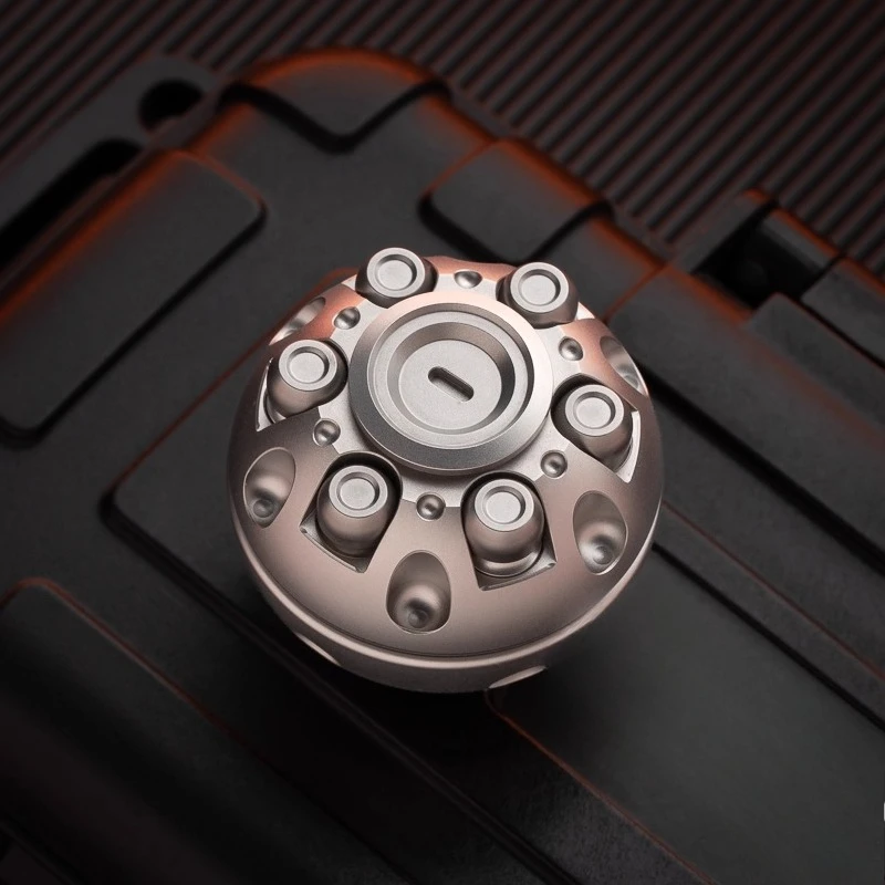 42.COSMO Toujie EDC Death Star Rotore meccanico in metallo Roulette Fidget Spinner Papa Coin Decompressione Giocattolo da tavolo