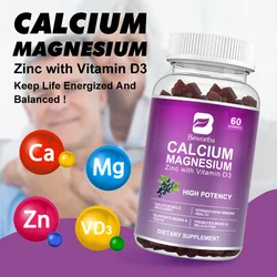 Better Absorption Vitamin D3 Calcium Magnesium Zinc Gummies Heart, Teeth &Bone Health Immune System Health  for Adults &Children