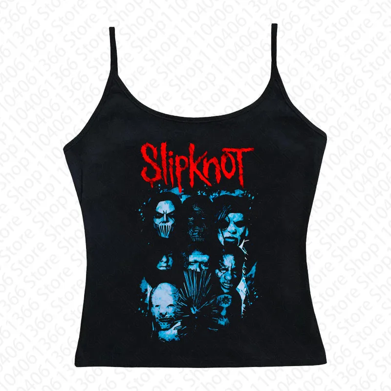 Slipknot sweetheart corset Halter Gothic Punk Tank Top Harajuku Rock Metal Concert Show Club Sexy Vinatge Sleeveless Tank Tops