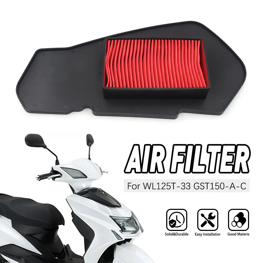 

Motorcycle Replacement Air Intake Filter Cleaner Element Motor Air Filter For WL125T-33 GST150-A-C