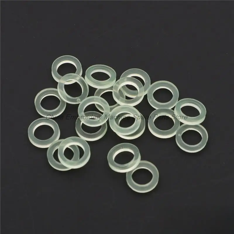 100PCS Material Beef Tendon O-Ring Impact Resistance Oil Resistance Inner Diameter 6.5mm Computer Embroidery Machine Accessories