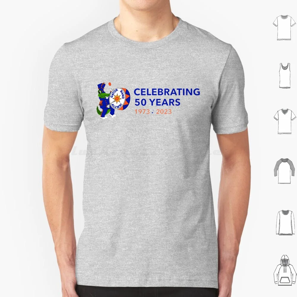 

Официальный логотип Gator Band Alumni Association 50th Anniversary # 2 футболки 6xl, хлопковая крутая футболка Gator Band Alumni Association Uf