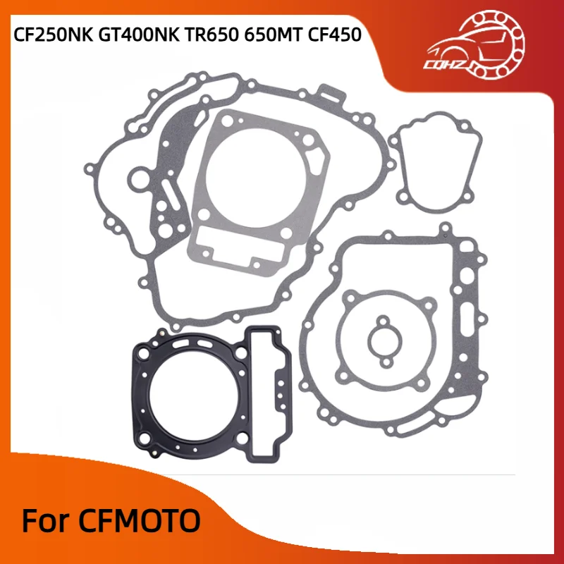 

CQHZJ мотоциклетный полный комплект прокладок крышки двигателя, накладка цилиндра для CFMOTO 250NK GT450NK TR650 MT CF450, аксессуары для двигателя