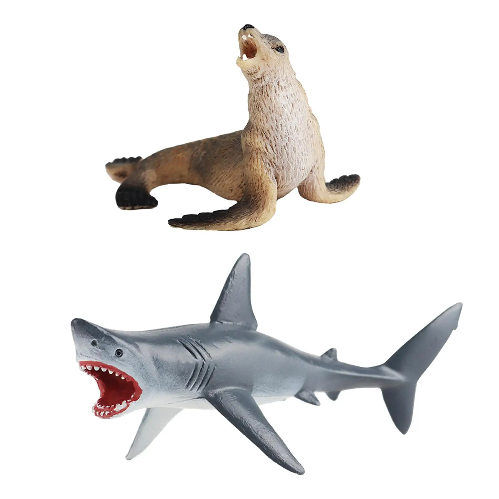 Mini figurines d'animaux marins pour enfants, jouet nitive Leone, décoration de bureau, cadeaux de fête