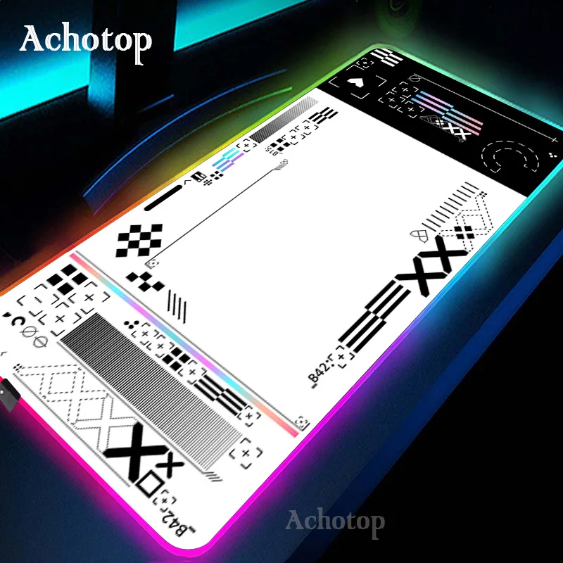 Alfombrilla de ratón RGB para Gamer, alfombra de escritorio LED grande, alfombrilla de ratón retroiluminada para ordenador portátil, alfombrillas luminosas para teclado, 900x400