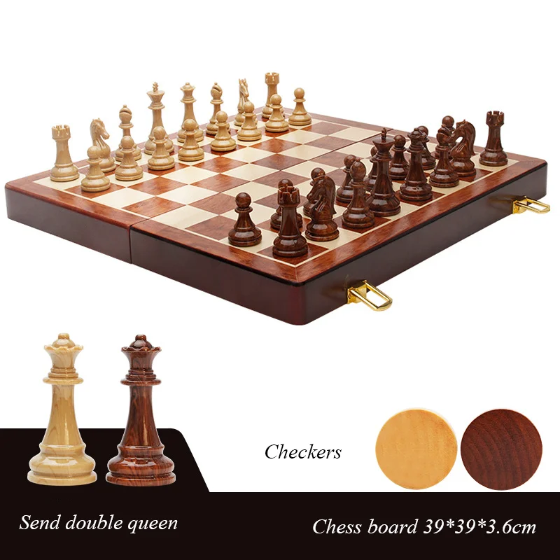 High Grade Collection Professional Acrylic Material Chess Checkers Folding Portable Home Board Games Wooden Board Toys