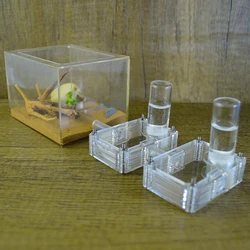 Small Flat Nest Pet Ant Acrylic Water Tower Moisturizing Ant Nest Castle Insect Workshop Home 7x5cm