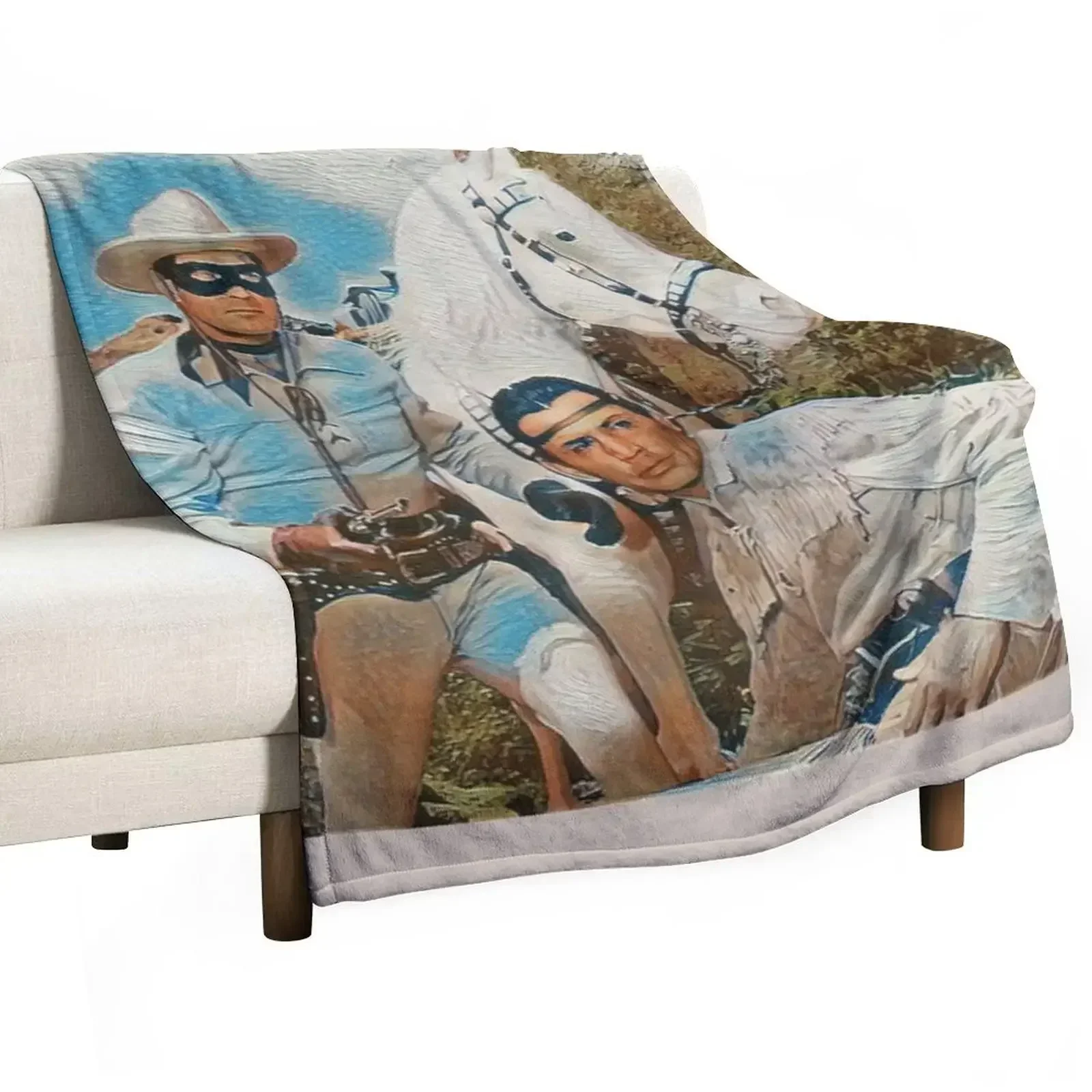 

The Lone Ranger - Swirl Throw Blanket Beach halloween Luxury heavy to sleep Blankets